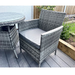 Amazon Wicker Rattan Natural Bistro Set With Outdoor Cushion