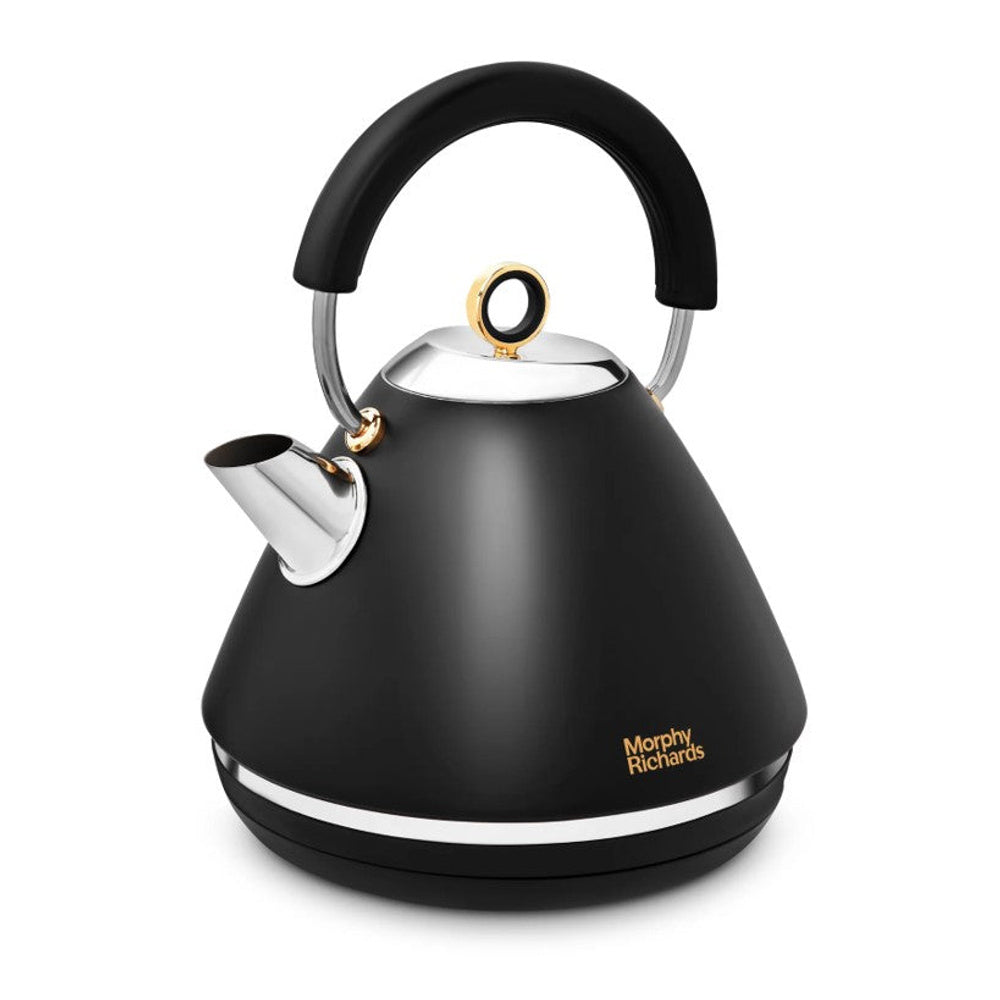 Accents Pyramid Traditional Kettle - 1.5l Capacity | Black