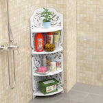 4-tier White Corner Plant Display Stand