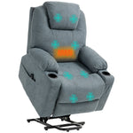 Lift Chair W/ Vibration Massage Heat Assembly Grey