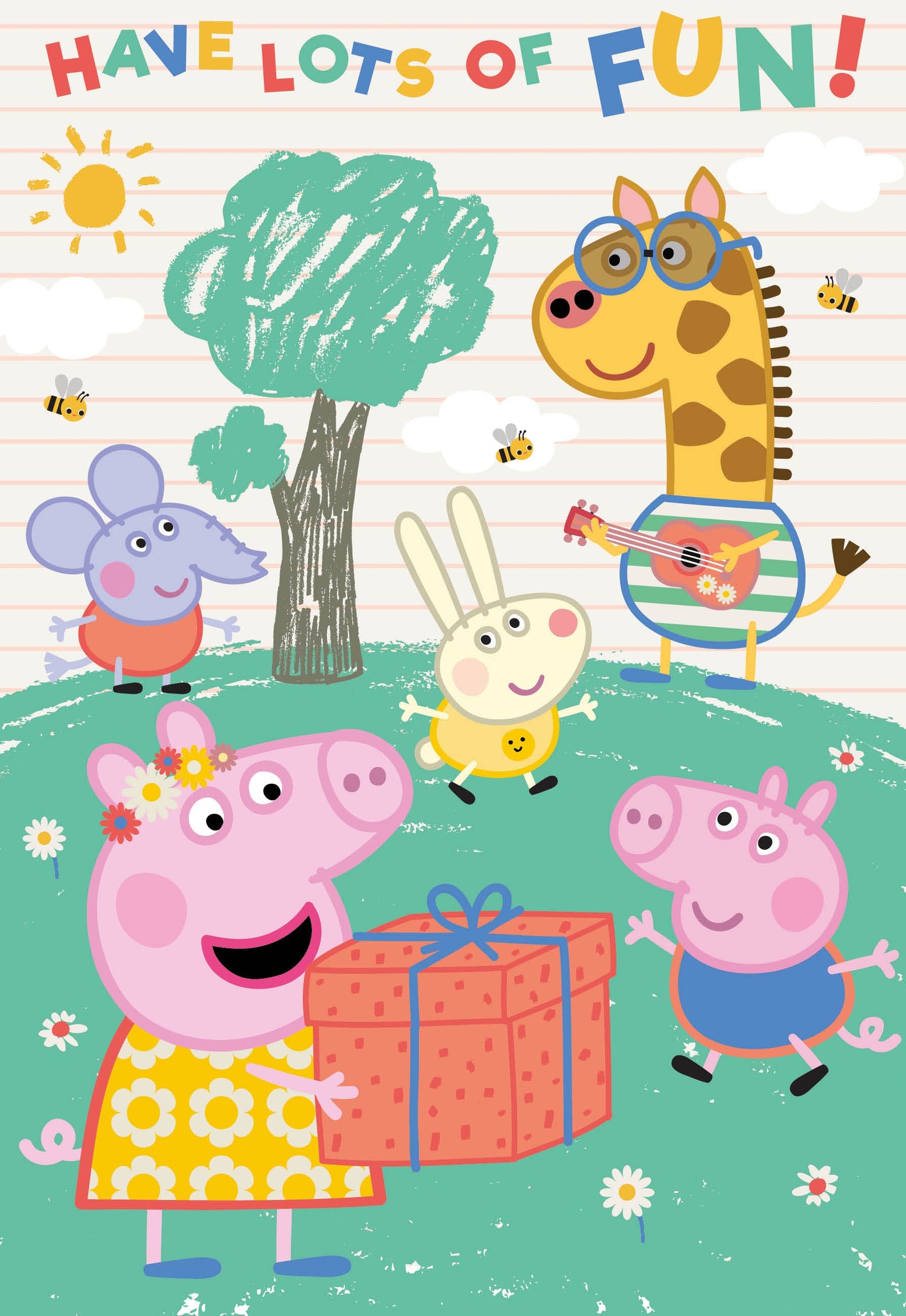 Peppa Pig Sound Birthday Card Official Product