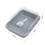 Semi-closed Anti-splash Cat Litter Box Pet Toilet