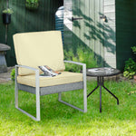 Outdoor Seat And Back Cushion Set Replacement Cushions | Cream