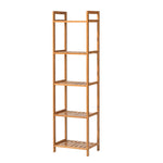 3/4/5-tier Tiered Bamboo Wood Book Storage Shelf | Large | Brown