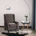 Accent Armchair Home Furniture Retro Tufted Club Wood | One Size | Brown