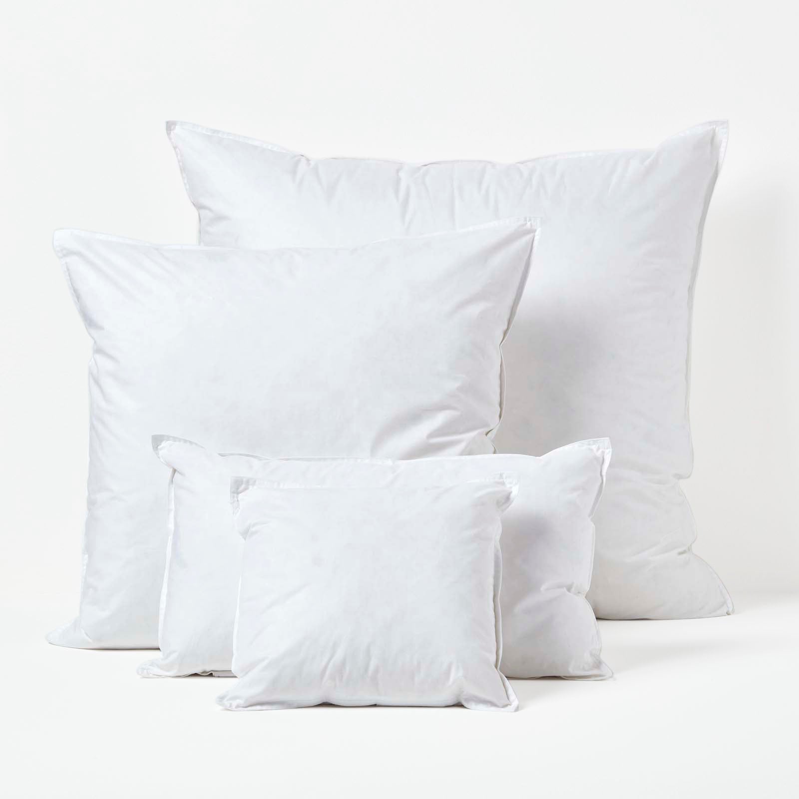 Duck Down Cushion Pad | 40cm x 40cm | White