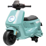 6v Kids Electric Motorbike With Headlight And Music | Green
