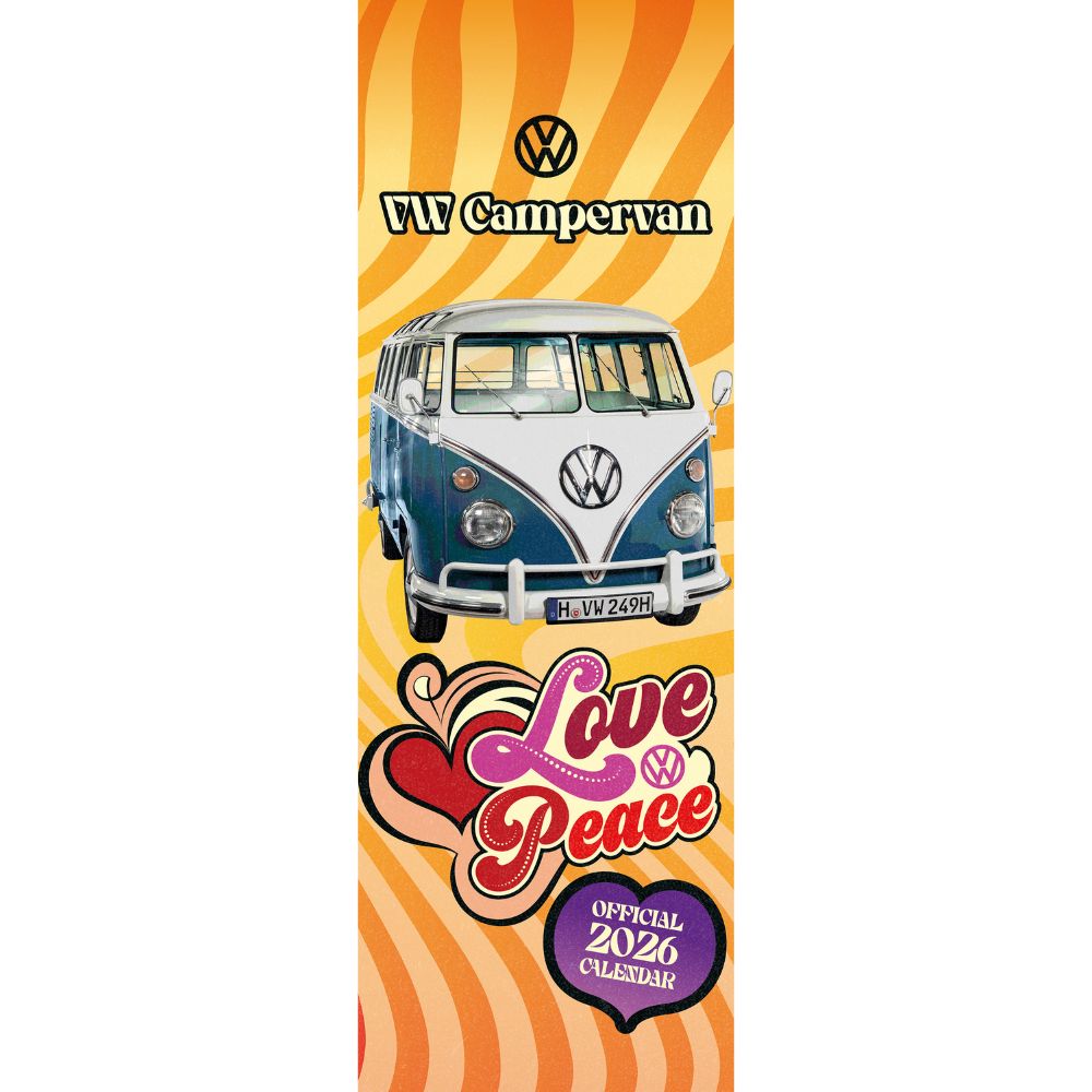 Vw Campervan 2026 Slim Calendar Official Product