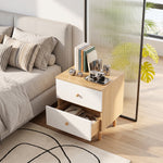 Breeins Dual-drawer Bedside Table Nightstand