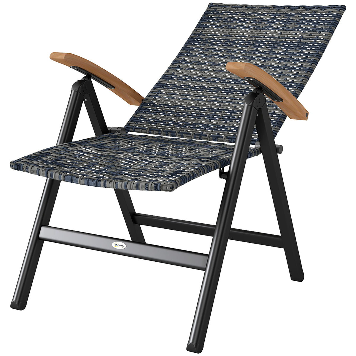 Outdoor Folding Rattan Chair, Dining Chair | Set of 1