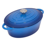 4.6l Enamelled Cast Iron Dutch Oven Pot For Bread Baking | Blue