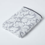 Damask 100% Turkish Cotton 600 Gsm Towels | Bath Towel | Silver