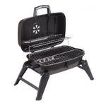 Portable Charcoal Bbq Grill – Outdoor Patio & Camping Stove With Large Cooking Area, Adjustable Charcoal Pan, Black