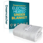 Electric Blanket Heated Bed Underblanket Polyester Detachable Control 3 Heat Settings | King | White
