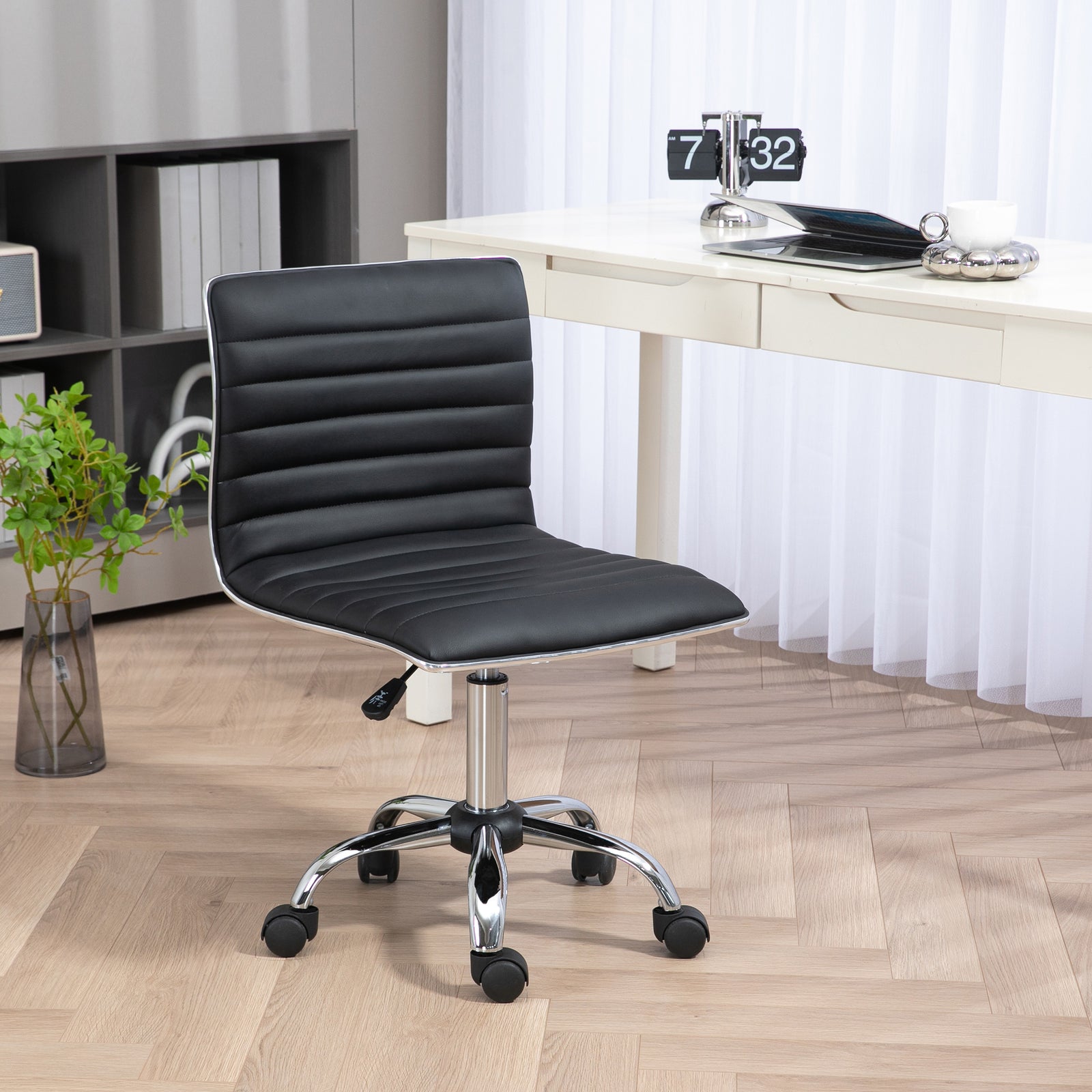 Ergonomic Executive Chair Armless | Black