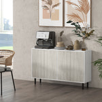Sideboard Storage Cabinet For Living Room Adjustable Shelves | One Size | White