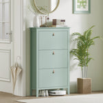 3 Drawer Shoe Cabinet For Hallway | Green