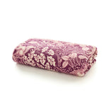 Winter Forest Woodland Fleece Throw – 140x180cm – Cosy  Animal Print Blanket | 140cm x 180cm | Pink