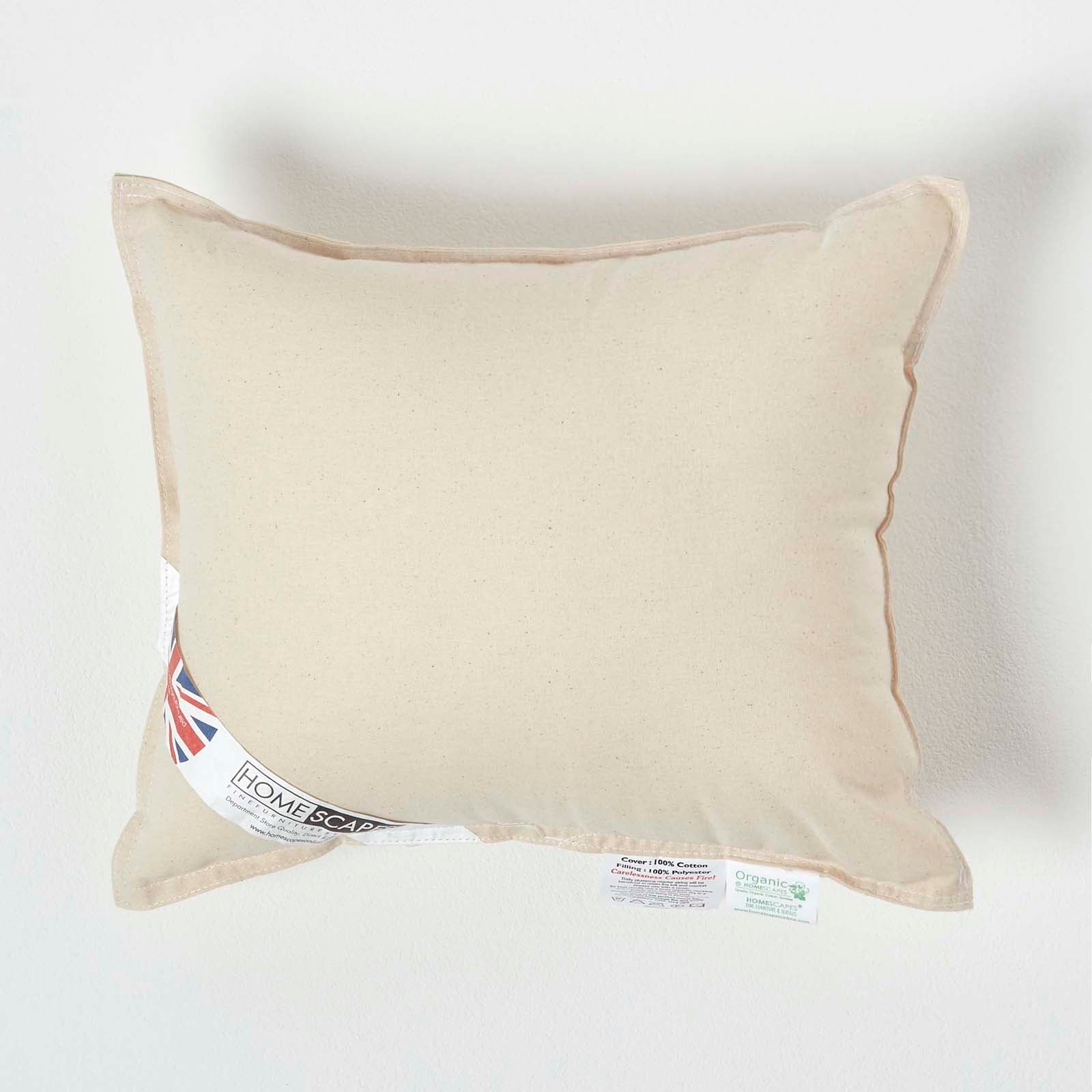 Organic Cotton Cushion Pad | 35cm x 30cm | Beige