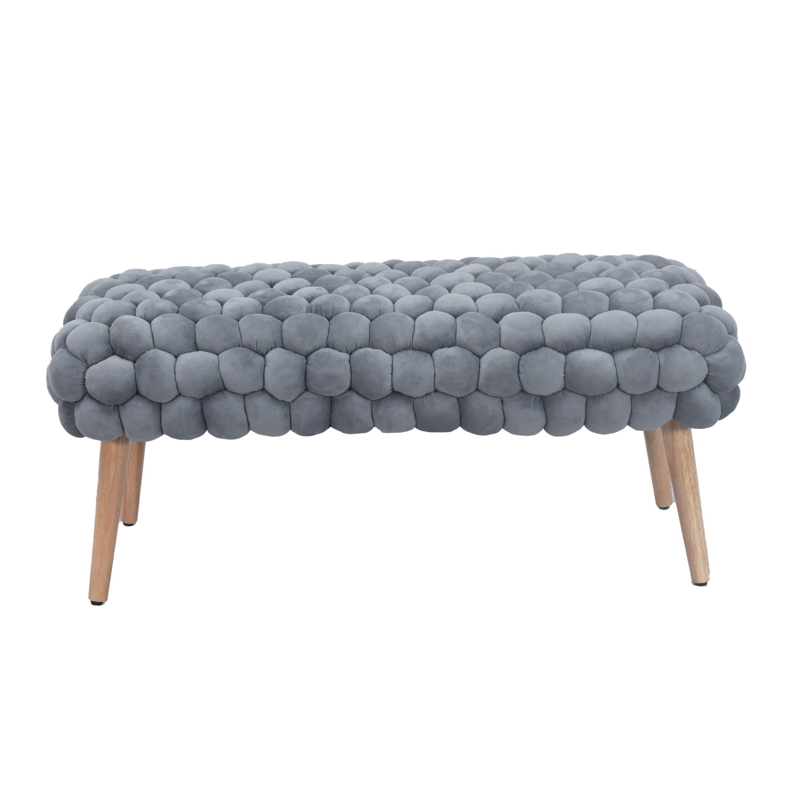Cushla Bubbly Velvet Large Footstool