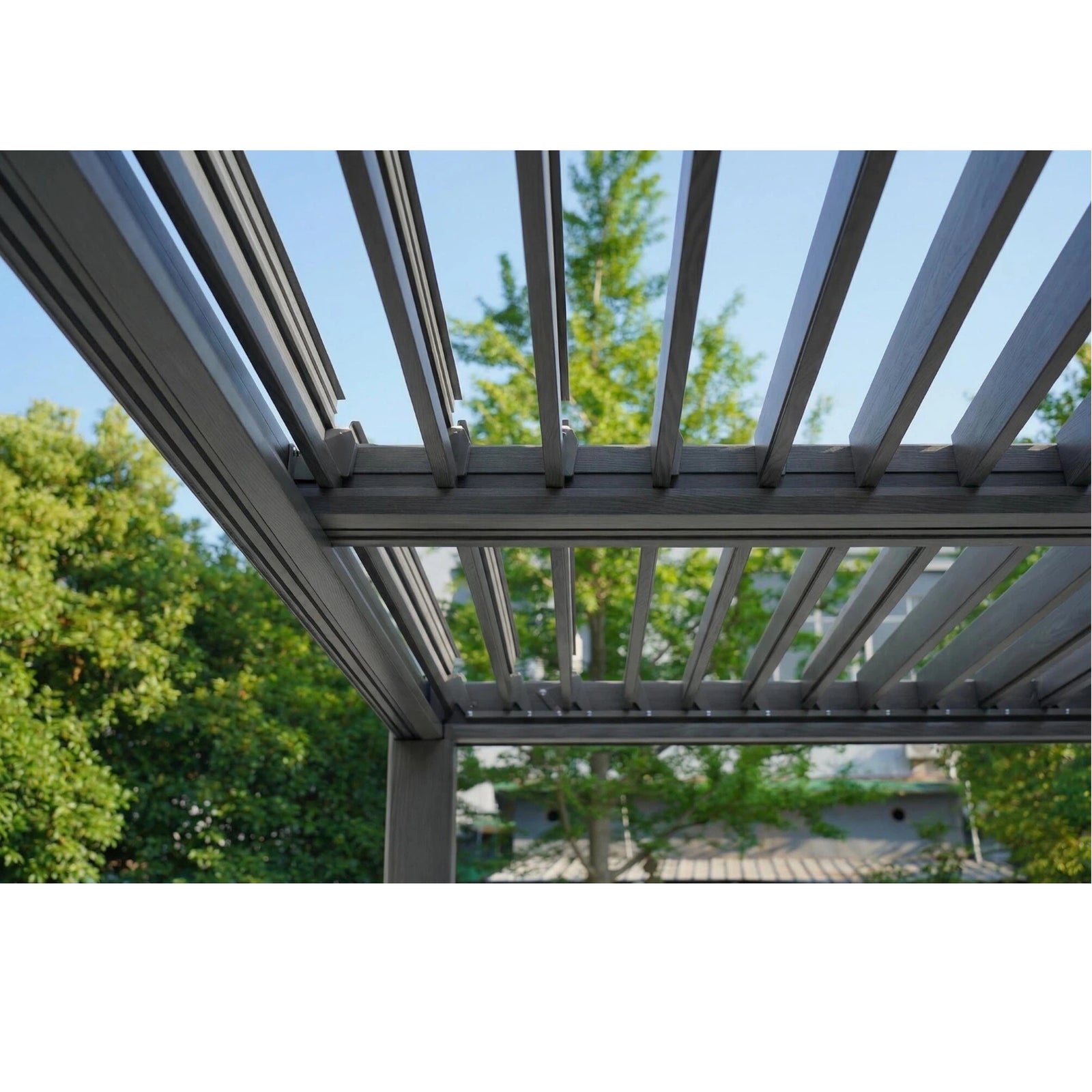 3m X 3m Aluminium Pergola With Manual Louvre Roofing