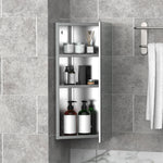 Bathroom Corner Wall Mirror Storage Cabinet Cupboard