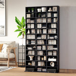 Cd Dvd Media Storage Shelves Display Shelf Racks Wooden | One Size | Black