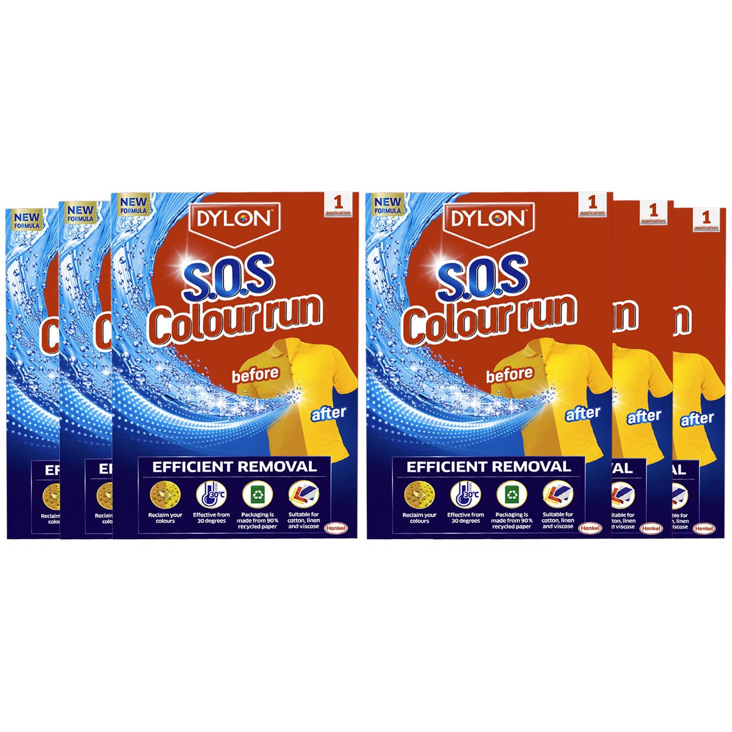 DYLON Sos Colour Run Remover 2 Sachets, 6pk