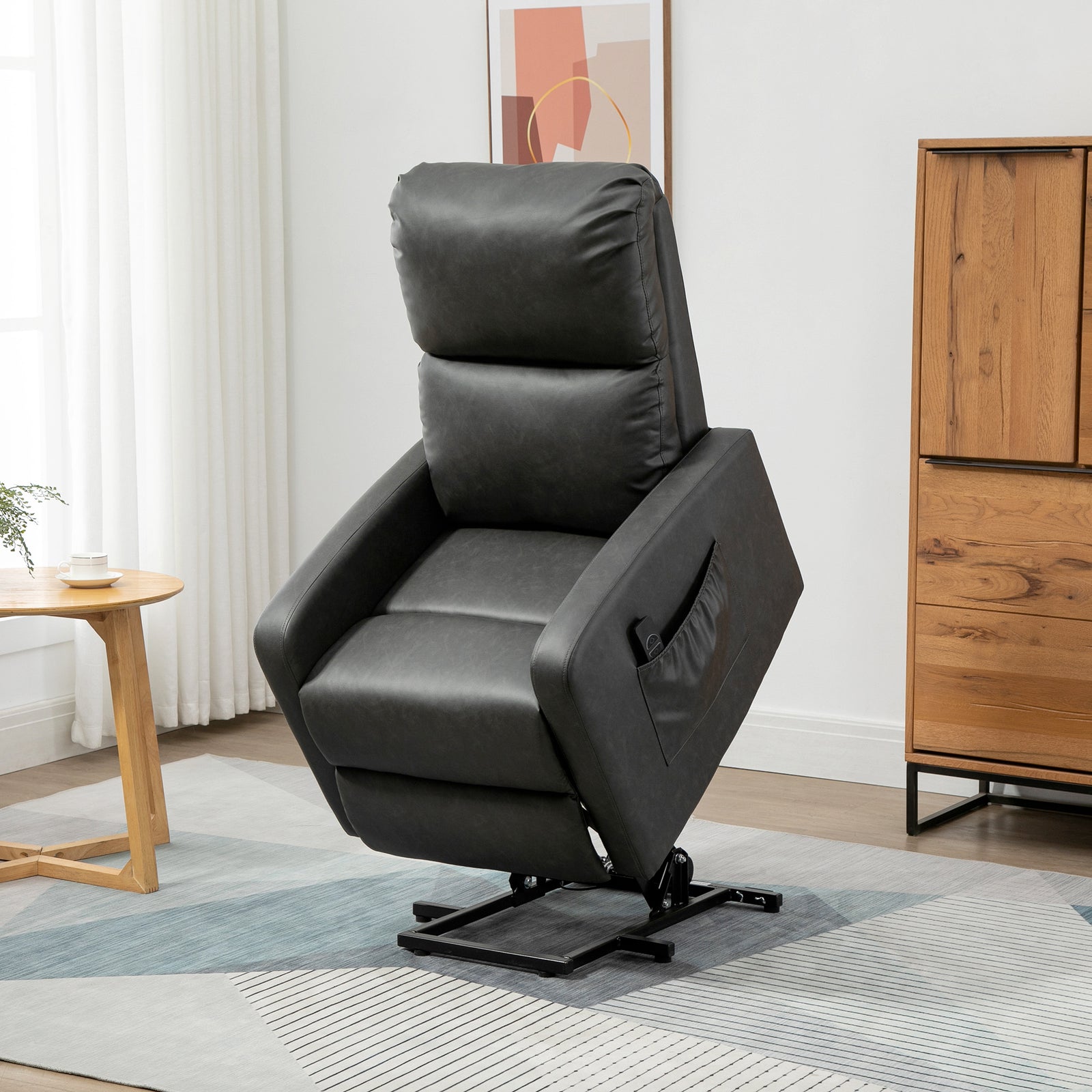 Riser Recliner Lift Chair Living Room Grey