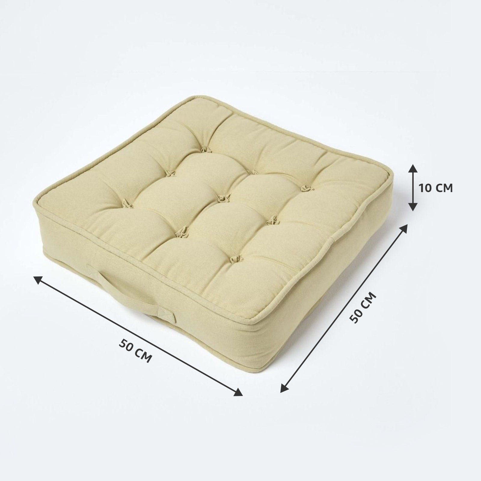Cotton Armchair Booster Cushion | 50cm x 50cm | Sage Green