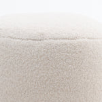 Iggy Borg Fleece Bean Bag Pouffe | White