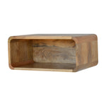 Solid Wood Wall Mounted Open Bedside