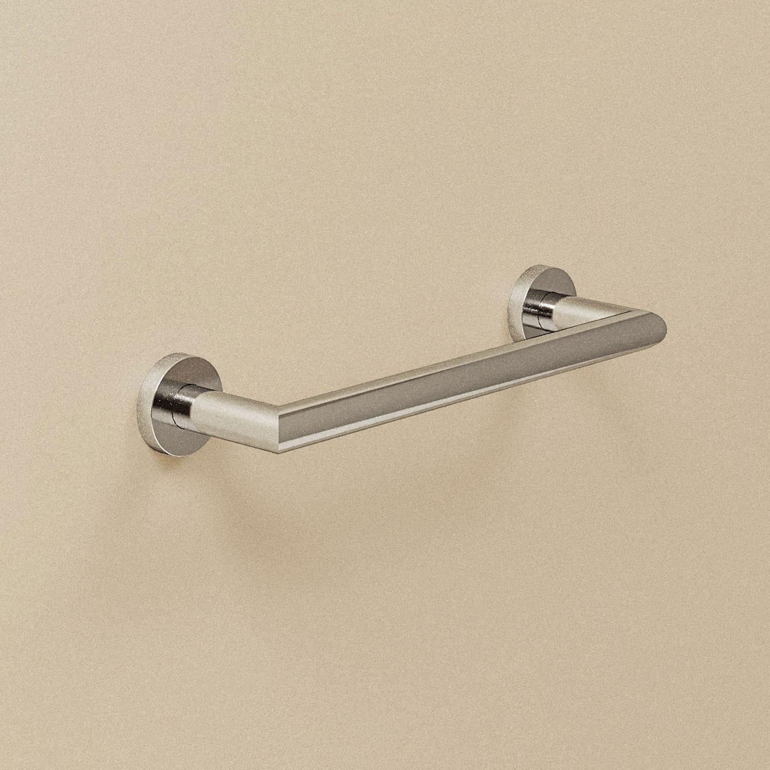 Towel Rail, Silver Gloss, Wall-mounted, 30 Cm. Collection Kubic