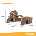 Wooden Hamster Play House