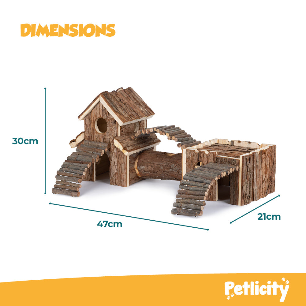 Wooden Hamster Play House
