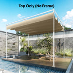 Retractable Pergola Canopy Only For 4 X 3 M Pergola | Khaki