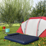 King Size Air Bed With 2 Pillows | Blue
