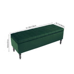 Breeins Fleece Upholstered Storage Bench