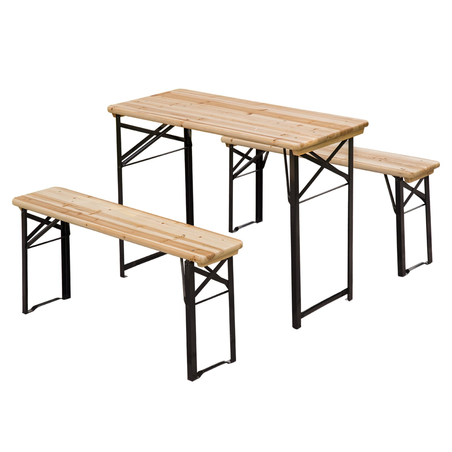 Portable Folding Camping Picnic Table And Bench Set