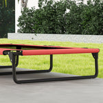 Pawhut Raised Dog Bed With Breathable Mesh For Large Dogs, Red