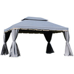 3 X 4m Aluminium Gazebo Marquee Canopy Pavilion Patio Garden