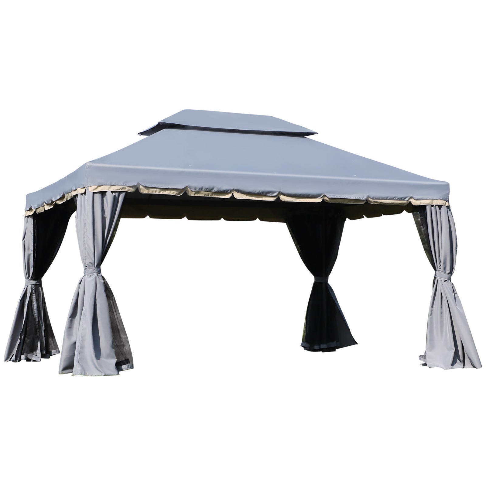 3 X 4m Aluminium Gazebo Marquee Canopy Pavilion Patio Garden