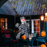 Voice Activated Animatronics Hinging Skeleton Halloween Decoration
