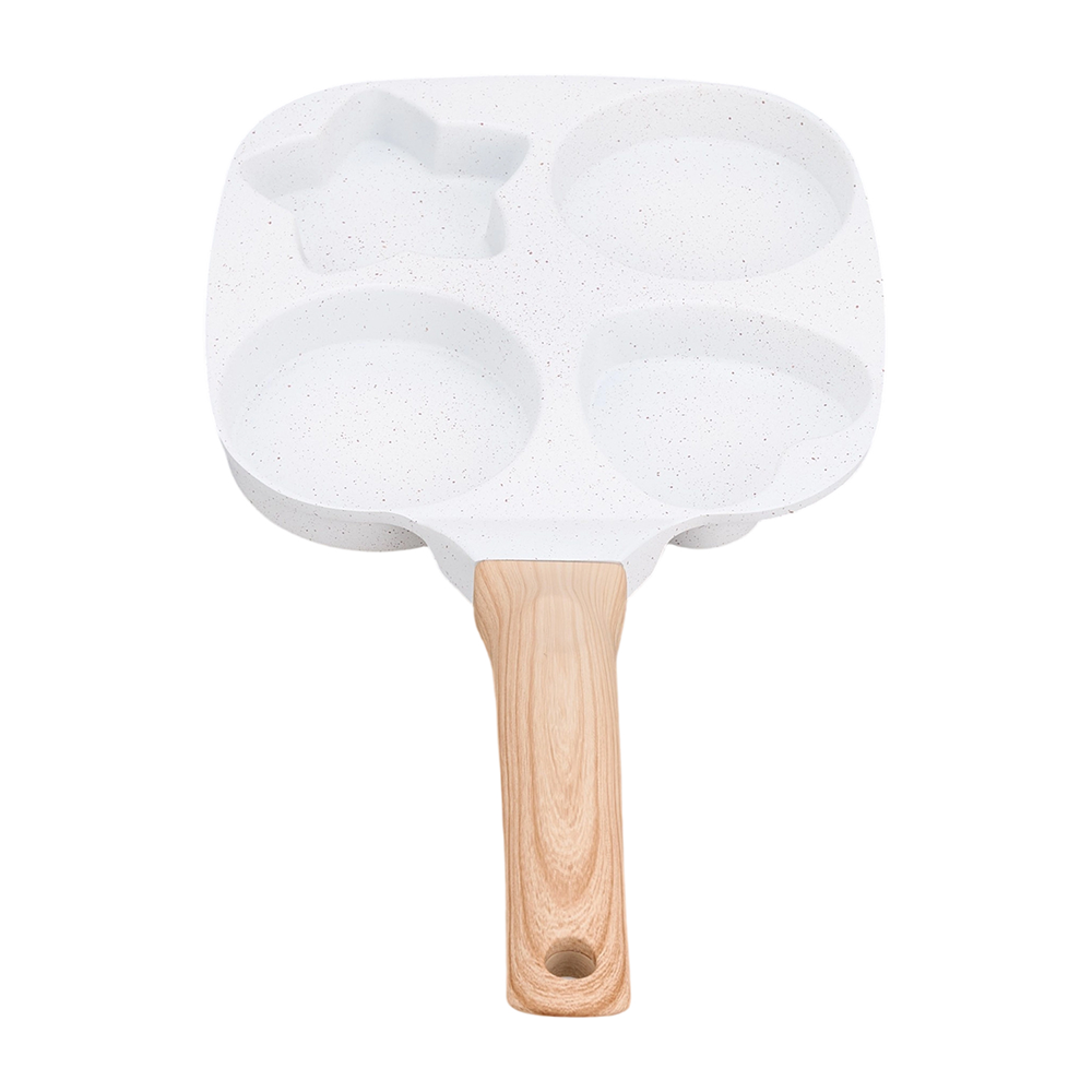 19cm W X 19cm W 4-hole Non-stick Egg Frying Pan