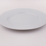 Dessert Plates White Porcelain Rim 6 Piece Set 7.5" Catering