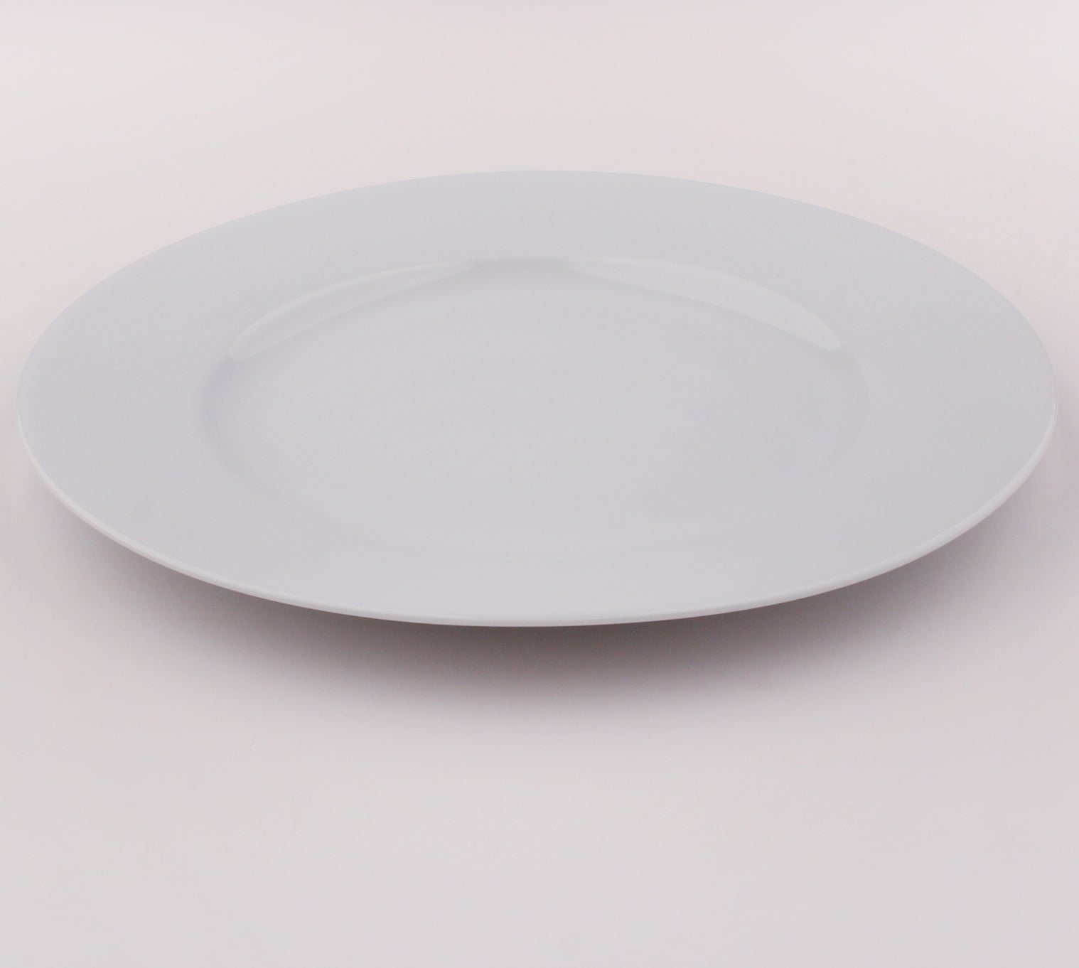 Dinner Plates White Porcelain Rim 4 Piece Set 10.5" Catering