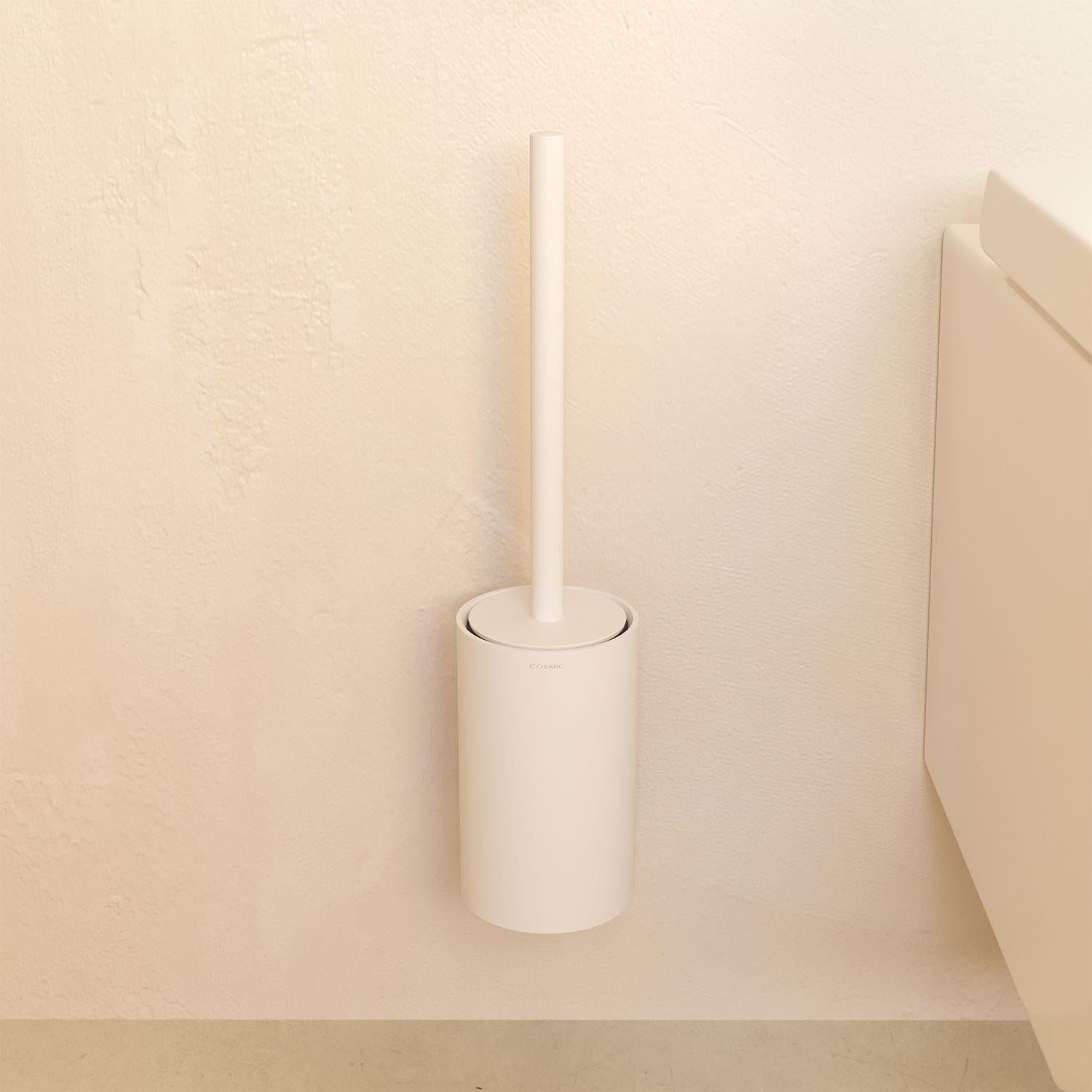 Toilet Brush, Wall-mounted, Matt White, Architect S+ Collection