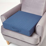 Cotton Orthopaedic Foam Armchair Booster Cushion | 50cm x 50cm | Navy Blue