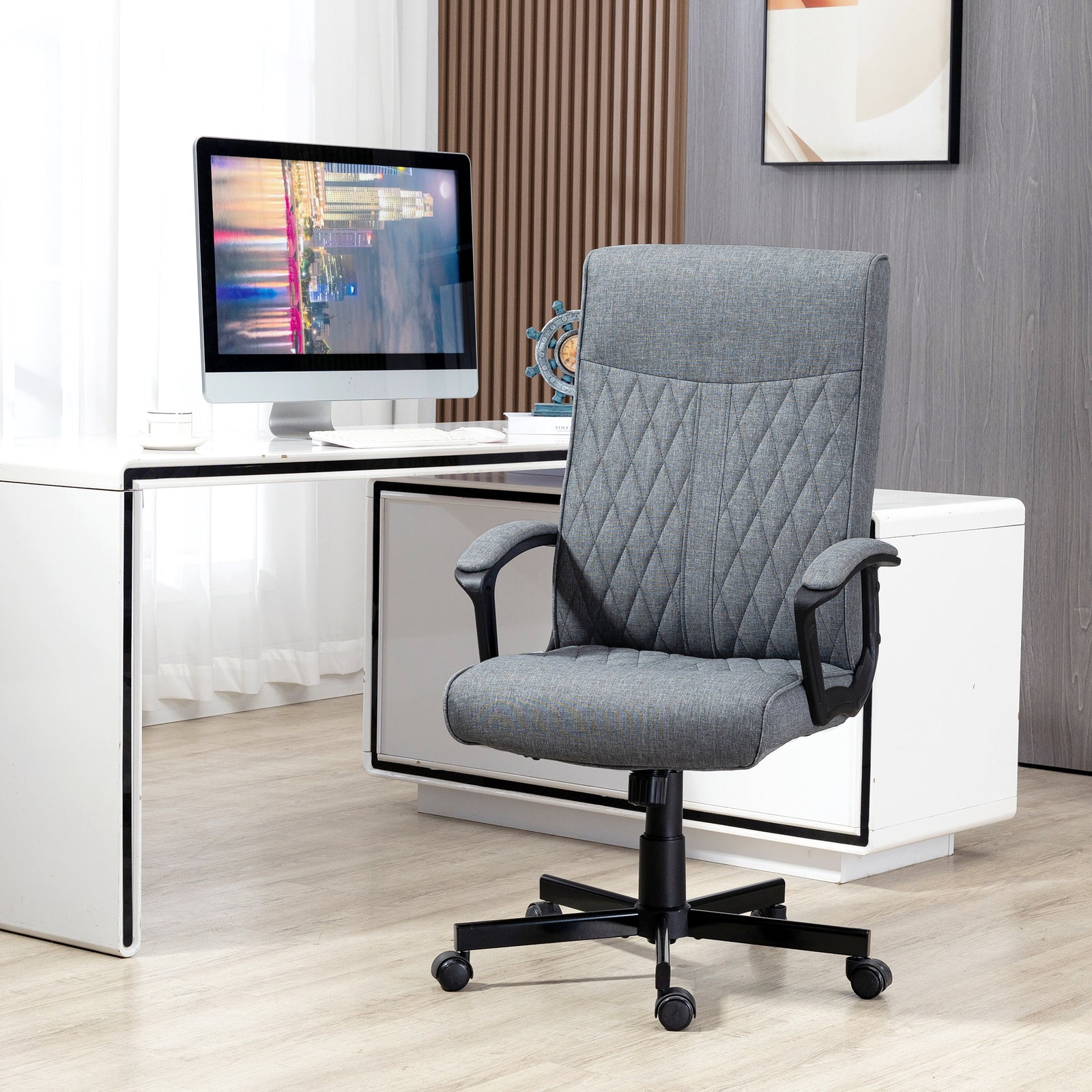High-back Swivel Office Chair For Living Room