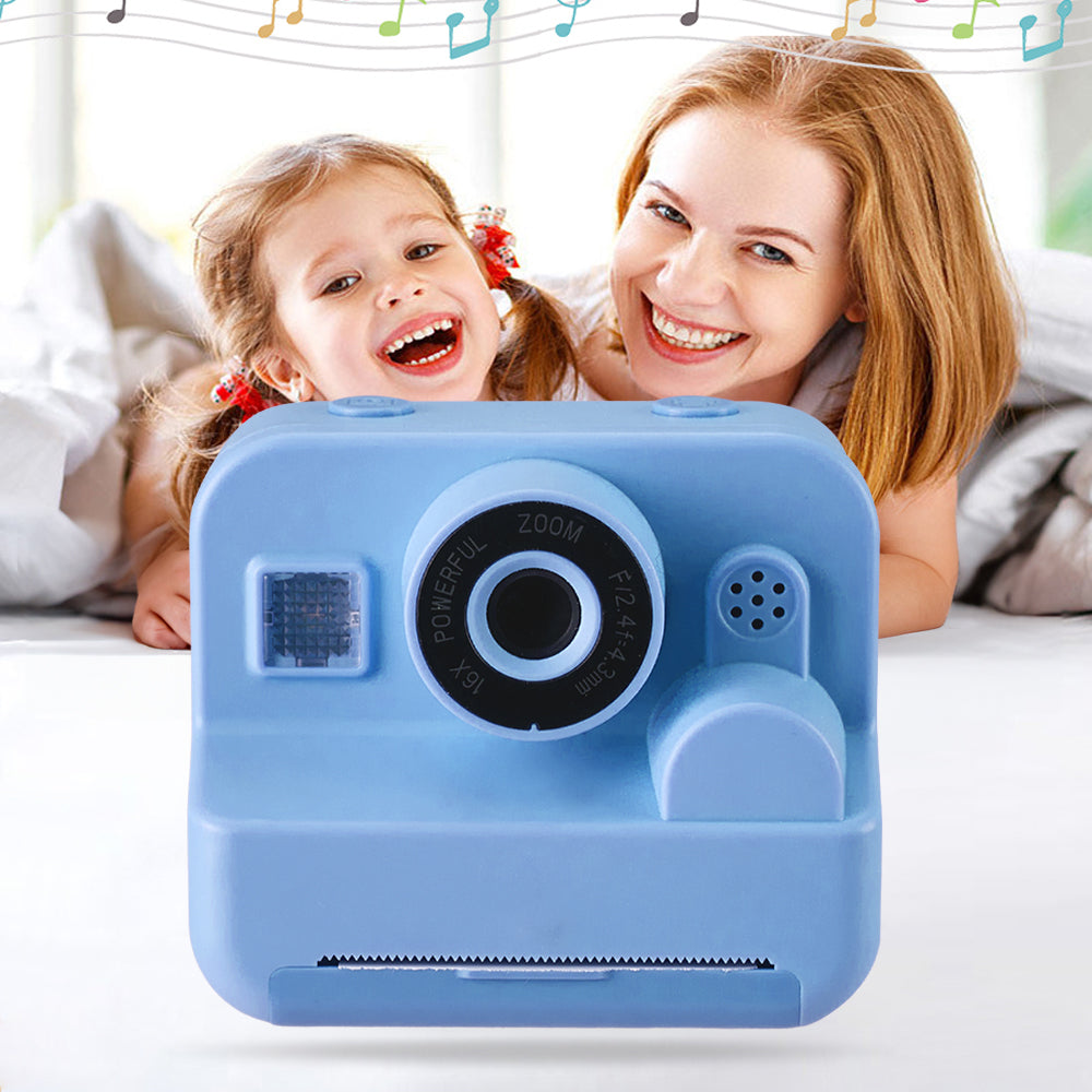 Kids Camera Instant Print With 32gb Card And 3 Rolls Photo Paper